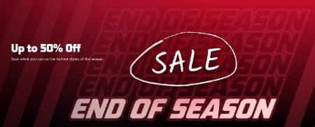 End Of Season Sale Up to 50% Off